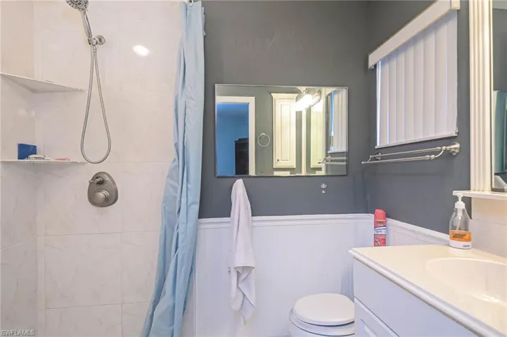 Master Bathroom featuring walk in shower