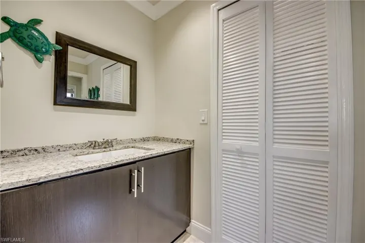 Bathroom featuring vanity
