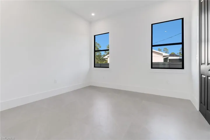 Empty room with a wealth of natural light
