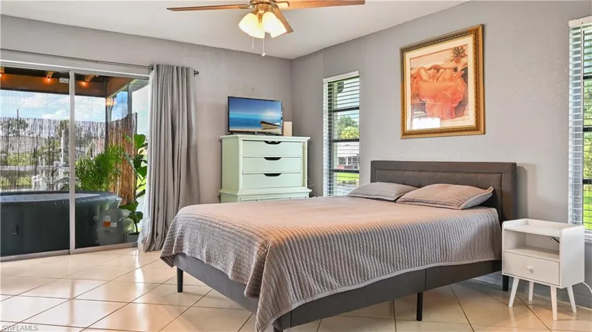 Primary bedroom with furniture placed differently