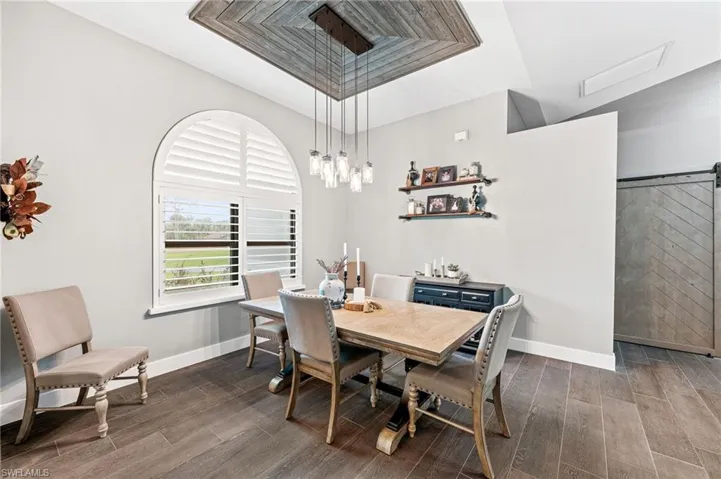 View of dining room