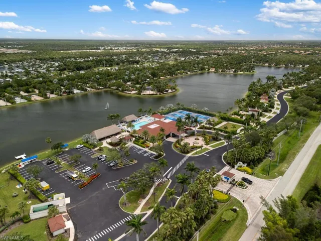 Clubhouse, pool and pickleball courts