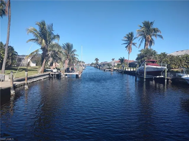 View looking down the canal
