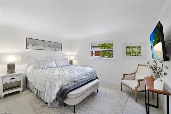 Cozy bedroom with a peaceful ambiance.
