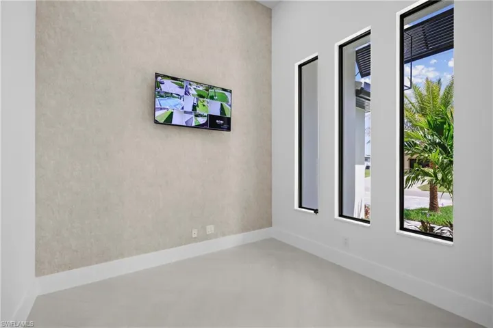 Empty room with baseboards