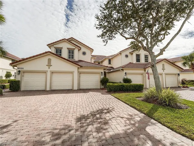 Large paved driveway