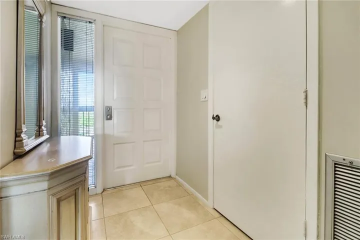 View of tiled foyer entrance