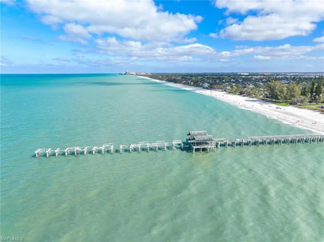 Drone / aerial view of a nearby body of water