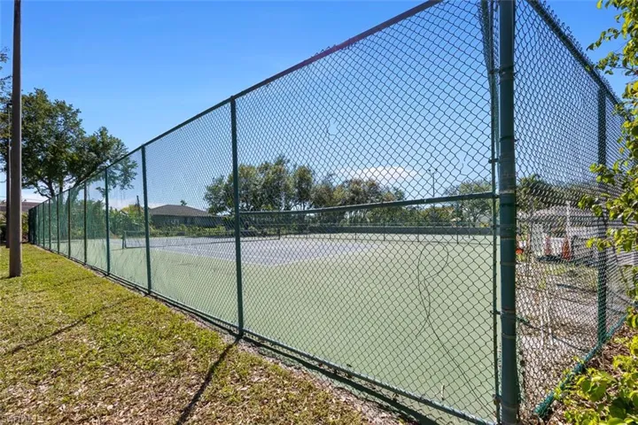Tennis/pickleball courts at community center.