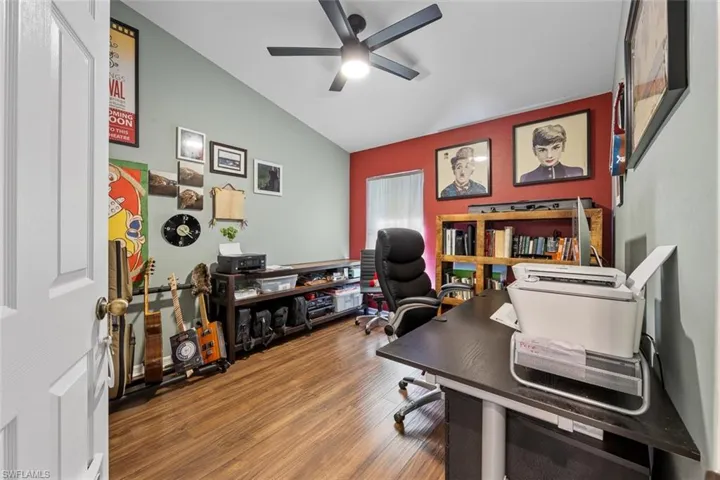 Bedroom currently being used as office.