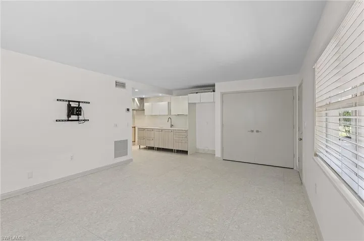 Living/Dining Area with Closet