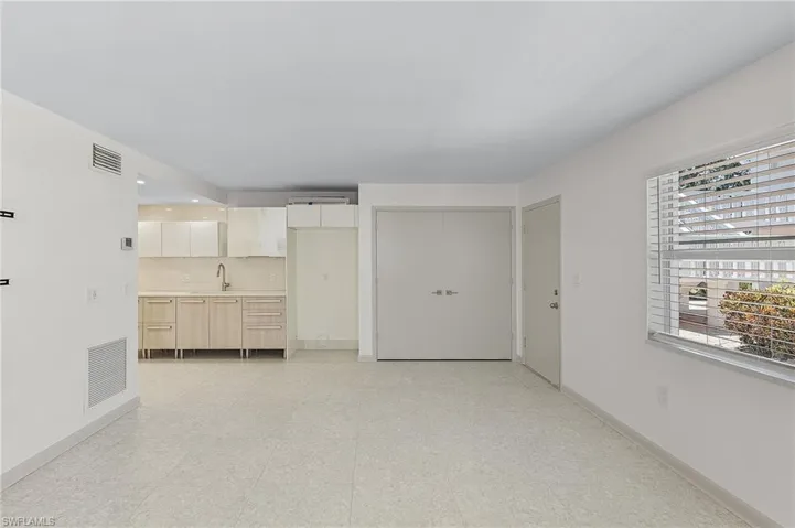 Living/Dining Area with Closet