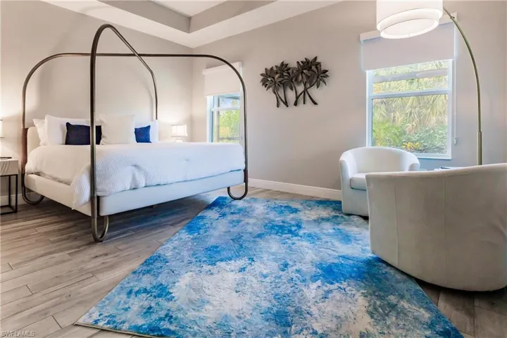 Bedroom featuring wood finished floors