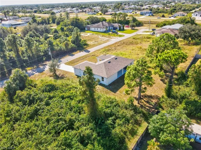 View from above of property