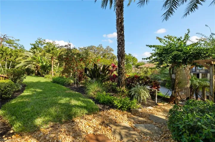View of grassy yard