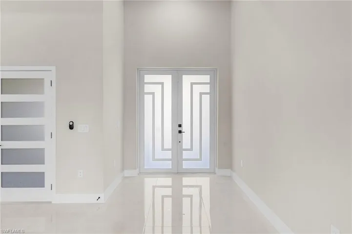 View of tiled foyer entrance