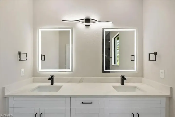 Full bath with double vanity