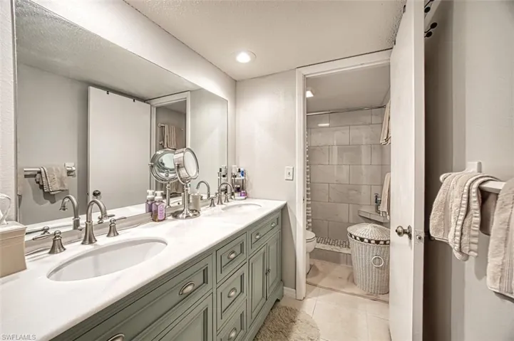 Updated main bath with dual sinks