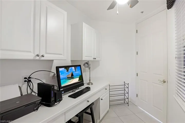 Office space inside the residence.