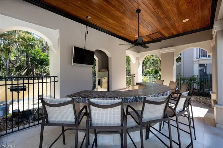Covered Bar Area