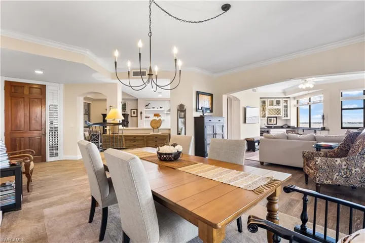 The flow of this floorplan has endless possiblilities. There is a pass thru window from the kitchen into the dining space for easy entertaining!