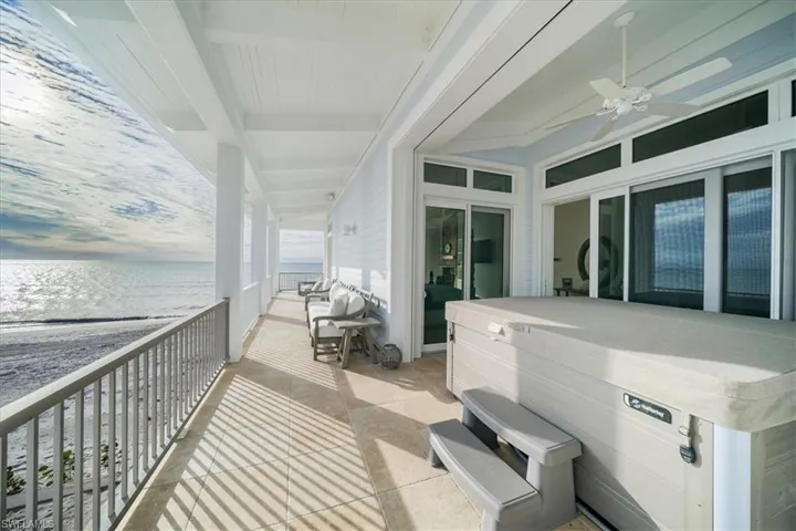 Southern balcony off master suite.