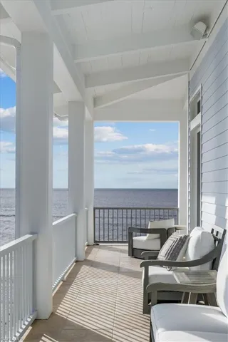 Southern Balcony with a beach view.