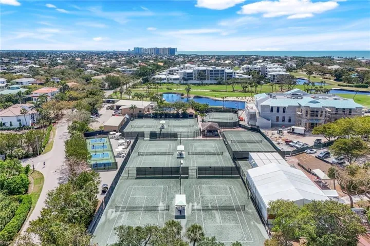 Tennis, pickle ball courts, golf course, and sports center (under construction)