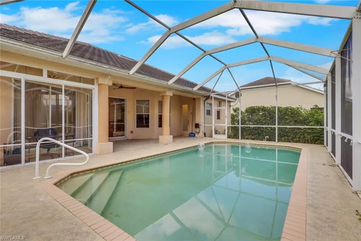 Private Pool with mature landscaping