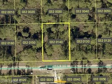 Aerial map of property and surrounding area