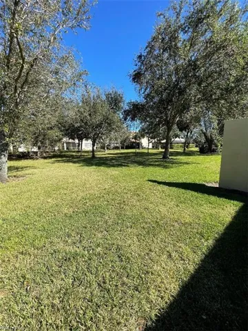 View of yard in back