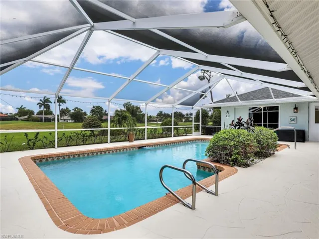 View of golf course from pool area
