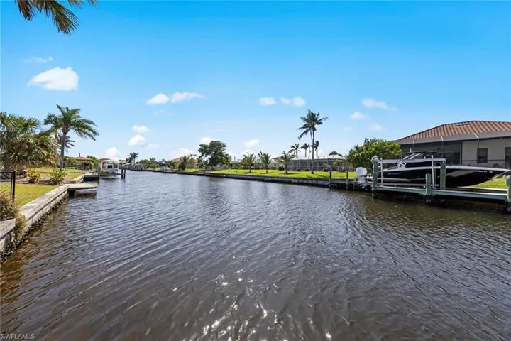 Water view featuring a boat dock