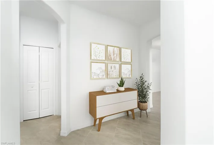 Foyer area greets you and your guests as you walk in the front door of the home