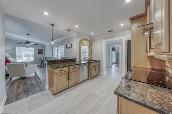 kitchen open to family room