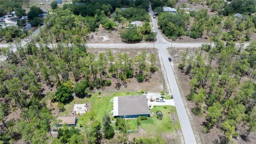 Aerial view of property's location
