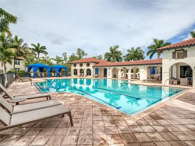 View of pool with a patio area