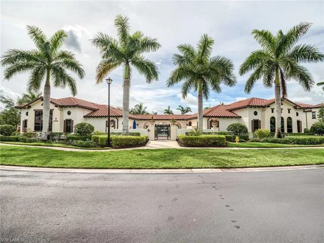 Mediterranean / spanish-style house with a front lawn