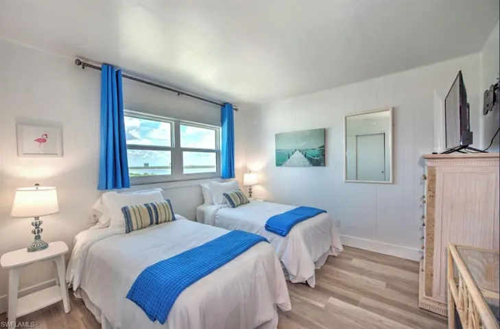 2nd bedroom with two beds.