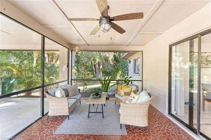 Screened lanai