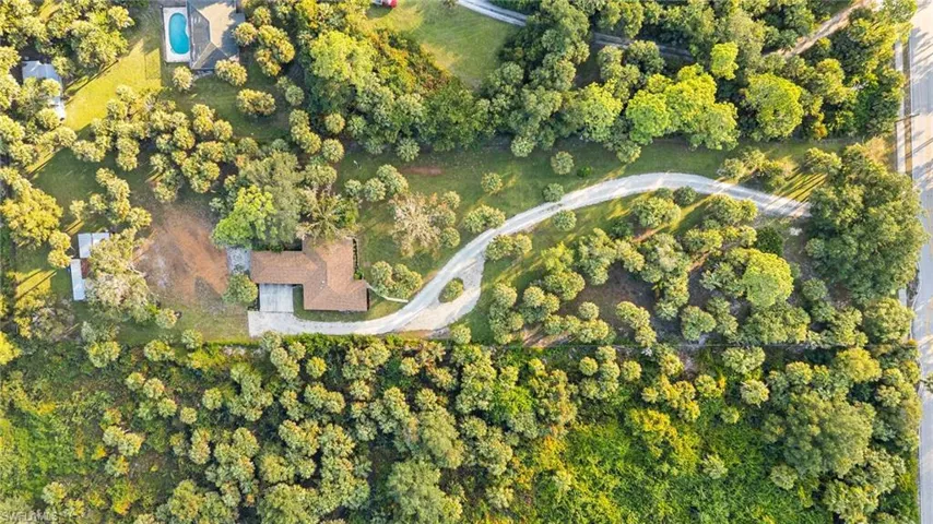 Aerial view of property's location
