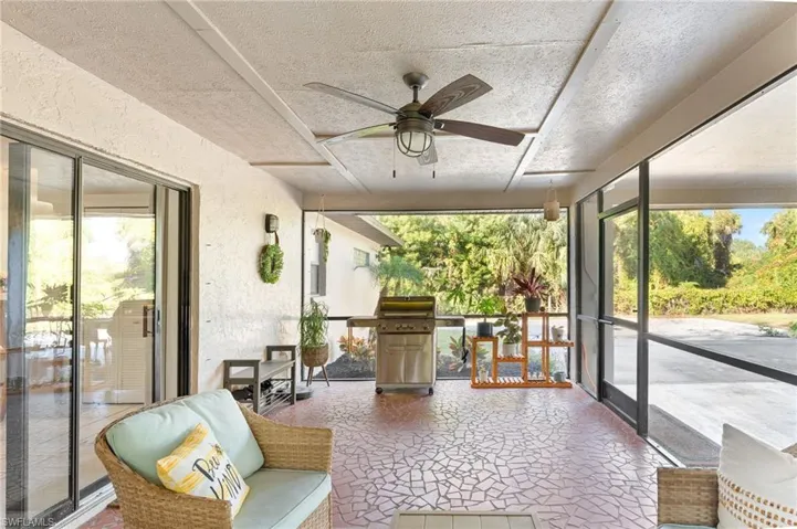 Screened lanai