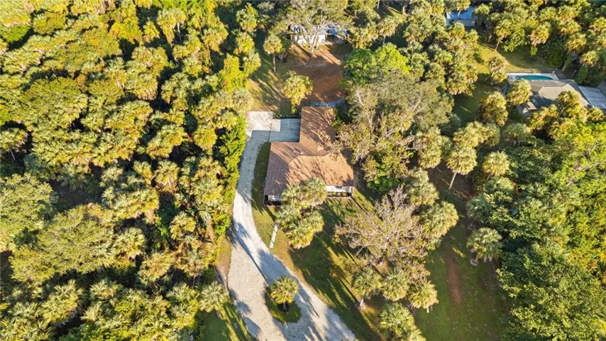 Aerial view of property's location