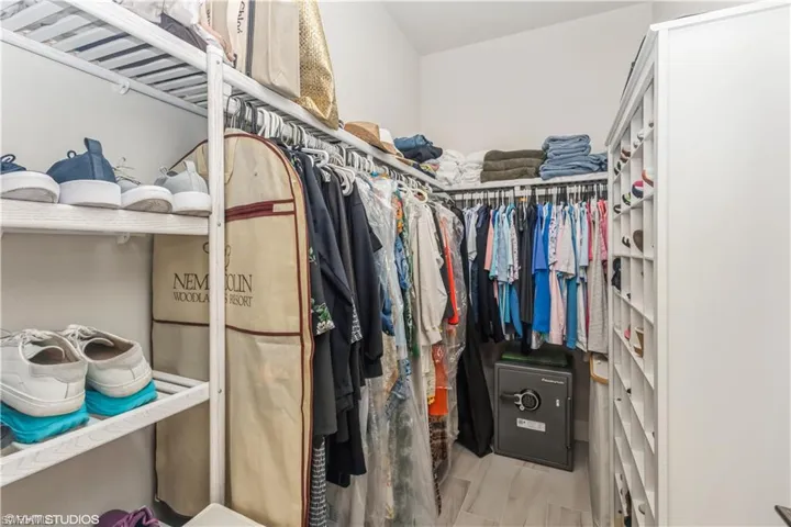 View of spacious closet