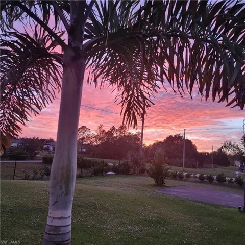 View of sunset