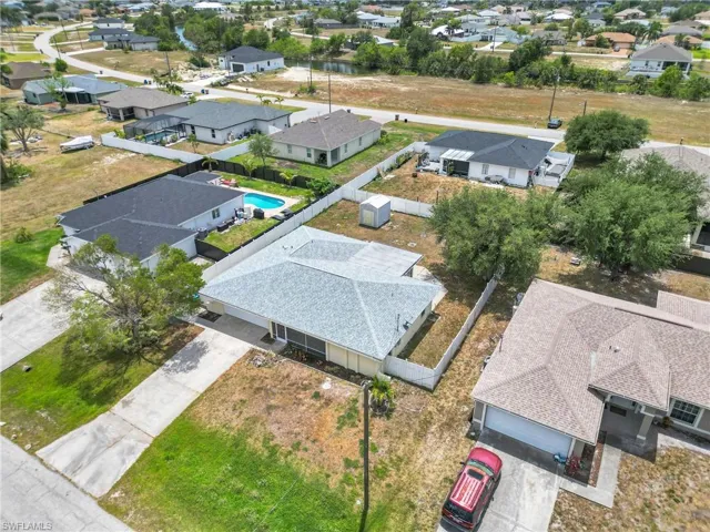 Drone / aerial view with a residential view