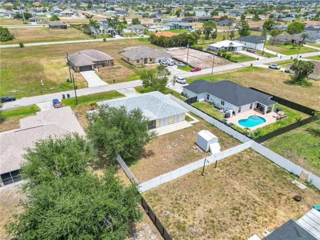 Aerial view featuring a residential view