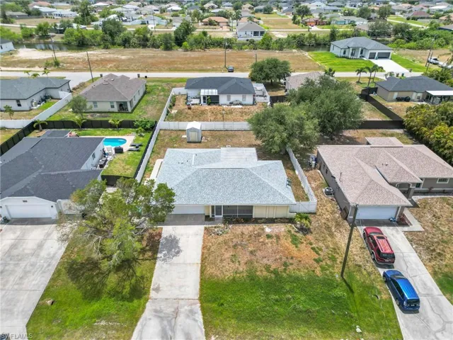 Drone / aerial view with a residential view