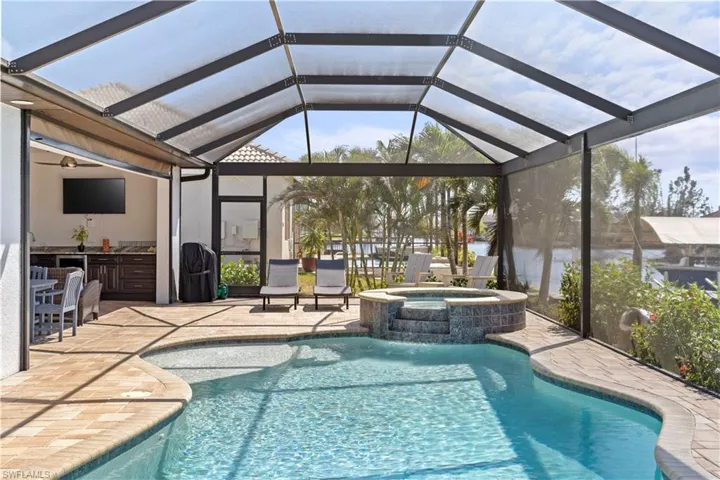 View of saltwater pool