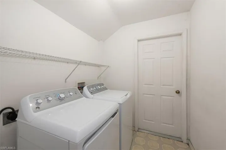 Inside laundry room